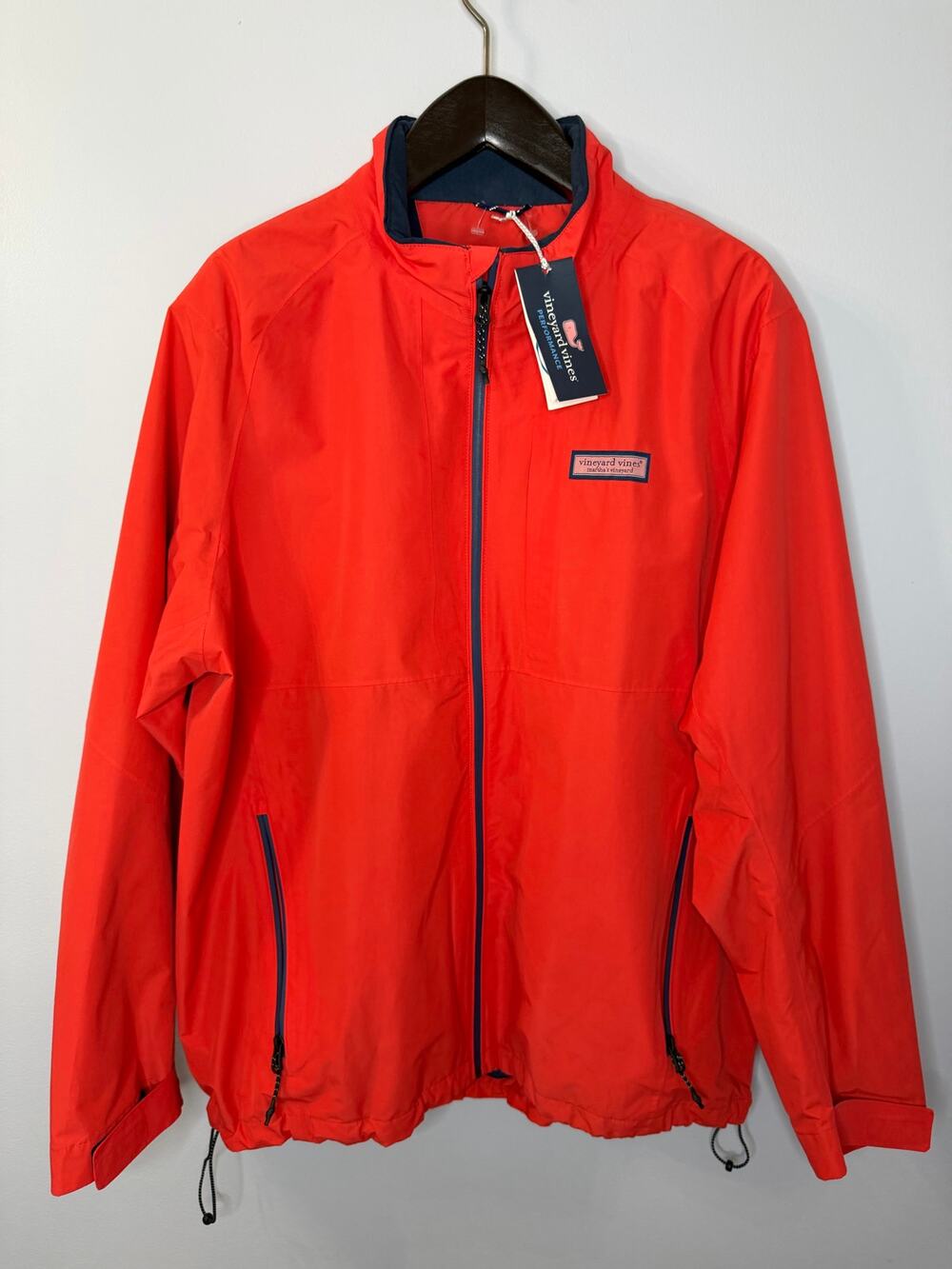 Vineyard Vines Performance Regatta Jacket Sunset Orange Men's XL New